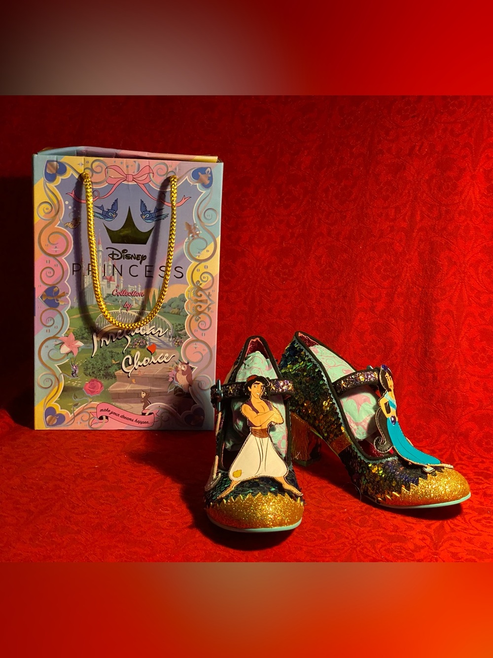 Irregular Choice Disney Princess Collection,”Jasmine,A Whole New World” in box,8